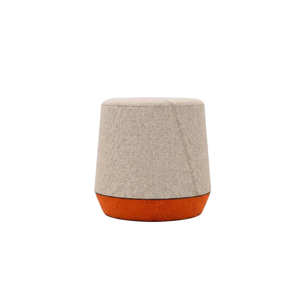 Puff Buttom Beige - Orange