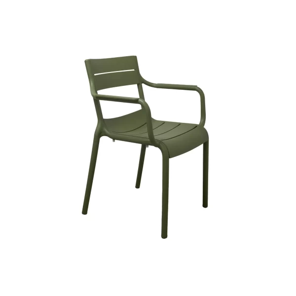 Silla de Polipropileno con Reposabrazos Campito Green